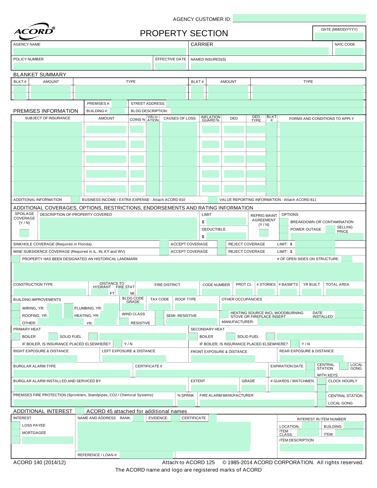 Acord 140 screenshot